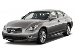 2012 Infiniti M35h 4-door Sedan RWD Hybrid Angular Front Exterior View