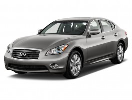 2012 Infiniti M56 4-door Sedan RWD Angular Front Exterior View