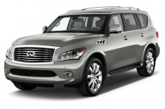2012 Infiniti QX56 2WD 4-door 7-passenger Angular Front Exterior View