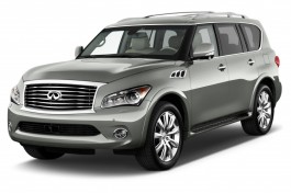2012 Infiniti QX56 2WD 4-door 7-passenger Angular Front Exterior View