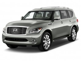 2012 Infiniti QX56 2WD 4-door 7-passenger Angular Front Exterior View