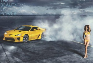 2012 Lexus LFA and Dutch supermodel Rianne Ten Haken
