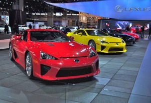Lexus LFAs at Chicago Auto Show