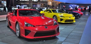 Lexus LFAs at Chicago Auto Show