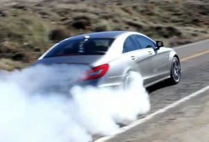 2012 Mercedes-Benz CLS AMG burnout