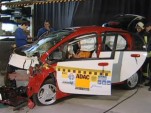 Mitsubishi i-MiEV electric minicar crash-tested by ADAC, December 2010, screen capture