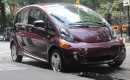 2012 Mitsubishi i electric car, New York City, August 2012