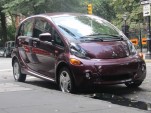 2012 Mitsubishi i electric car, New York City, August 2012