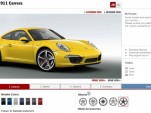2012 Porsche 911 online configurator