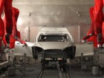 2012 Tesla Model S painting process