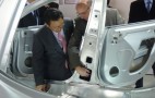 2011 Detroit Auto Show: Akio Toyoda Checks In On Tesla Model S 
