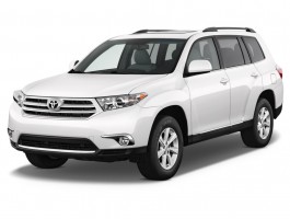 2012 Toyota Highlander FWD 4-door V6 (SE) Angular Front Exterior View