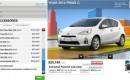 2012 Toyota Prius C Online Configuration Tool