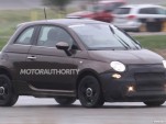 2013 Fiat 500 Elettrica electric car spy shots