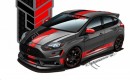 2013 Ford Focus ST built by Tanner Foust Racing for SEMA 2012