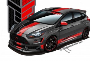 2013 Ford Focus ST built by Tanner Foust Racing for SEMA 2012