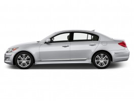 2013 Hyundai Genesis 4-door Sedan V6 3.8L Side Exterior View