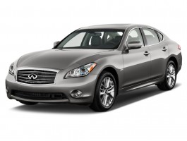 2013 Infiniti M35h 4-door Sedan RWD Hybrid Angular Front Exterior View