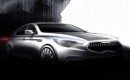 2013 Kia KH rear-wheel drive sedan teaser
