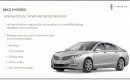 2013 Lincoln MKZ Hybrid - factors affecting real-world gas mileage, from presentation