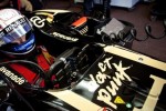 2013 Lotus F1 car with the Daft Punk logo