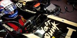 2013 Lotus F1 car with the Daft Punk logo