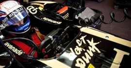 2013 Lotus F1 car with the Daft Punk logo