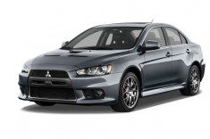 2013 Mitsubishi Lancer Evolution / Ralliart 4-door Sedan TC-SST MR Angular Front Exterior View