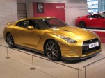 Nissan GT-R Usain Bolt special edition, Nissan headquarters lobby, Yokohama, Japan