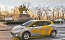 2013 Nissan Leaf electric car tested as taxi in New York City, April 2013