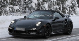 2013 Porsche 911 Turbo Cabriolet spy shots