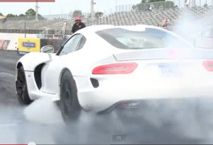 2013 SRT Viper at the drag strip
