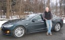 2013 Tesla Model S electric sport sedan on delivery day, with owner David Noland