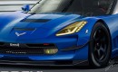 2014 Chevrolet Corvette C7.R race car rendering by Iacoski Design