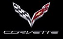 2014 Chevrolet Corvette crossed flags emblem
