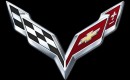 2014 Chevrolet Corvette crossed flags emblem