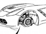 2014 Chevrolet Corvette nose leaked via service website. Image via Chris Doane Automotive LLC.