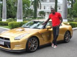 Gold Nissan GT-R for Usain Bolt