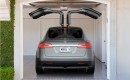 2014 Tesla Model X all-electric crossover with 'Falcon Doors' open