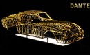 24-karat gold Ferrari 250 GTO sculpture by Dante