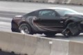 A crashed 2013 Ford Mustang Cobra Jet