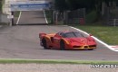 A Ferrari FXX Evoluzione runs at Monza.