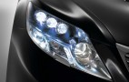 A look at the new LED headlights on the Lexus LS600h