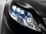 A look at the new LED headlights on the Lexus LS600h