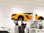 A McLaren MP4-12C under construction