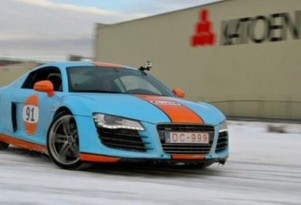 Audi R8 alleged to be involved in a hit-and-run case - Image courtesy Nieuwsblad