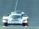 A Rothman's Porsche 956 at Le Mans, likely in 1982.