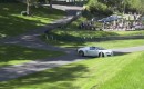 A Veyron driver takes an innovative line at the U.K.'s Prescott hill climb