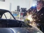 A vintage Ferrari goes under the knife for art