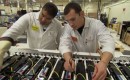 A123 Systems Employees Perform Quality Check on a Lithium-Ion Battery Pack  [source: A123 Systems]
